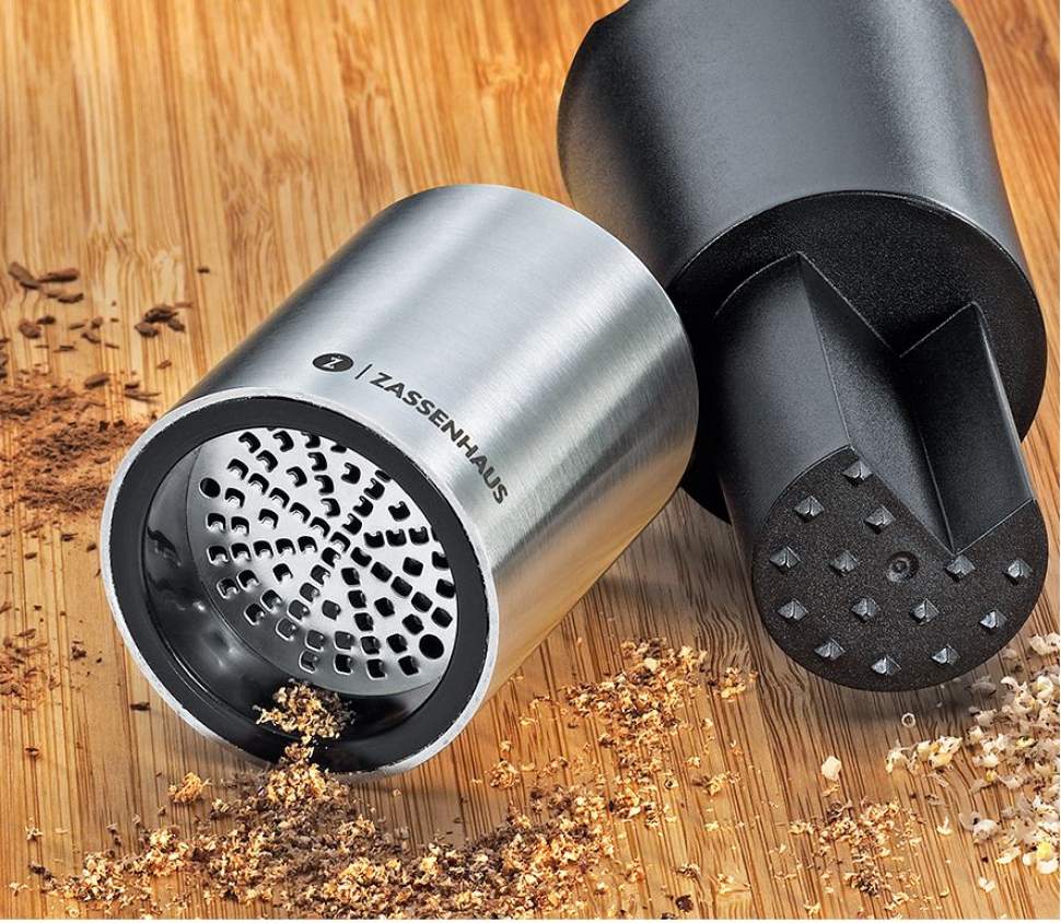 MM-Gewürzmühle DUO,Zassenhaus+4 Muskatnüsse